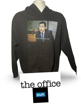 The Office "That's What She Said" Black Graphic Hoodie (d10068)